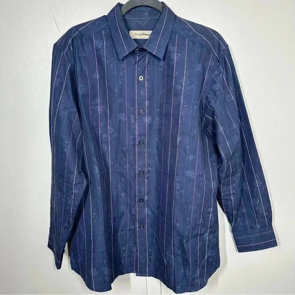 Tommy Bahama Long Sleeve Button Down Casual Dress Shirt Medium - Picture 1 of 4